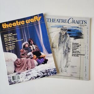 1986‎ 1989 Theatre Crafts Magazine 80s Sound Audio Set Design Les Miserables USA